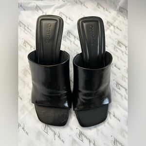 Open Edit Black Women's Sandals